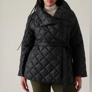 ATHLETA WHISPER FEATHERLESS WRAP COAT 3x NWT